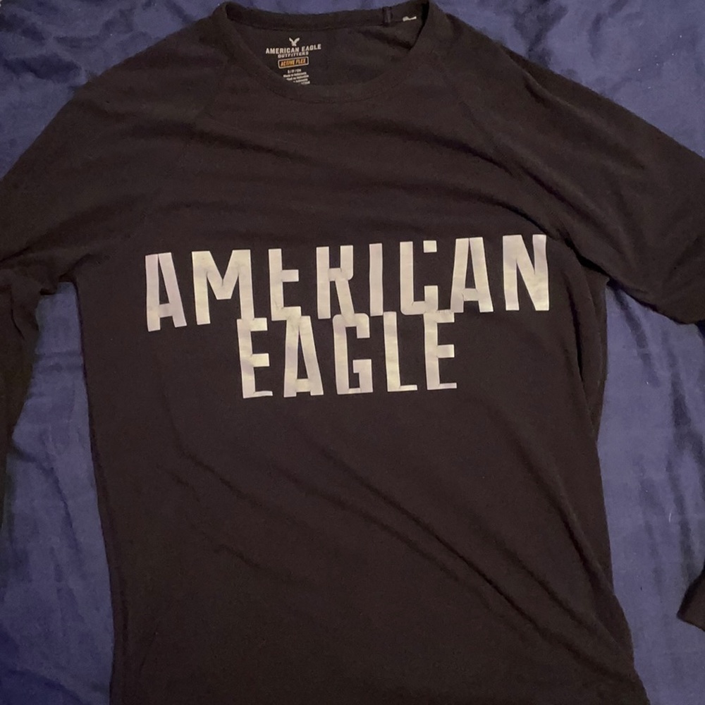 Reflective Black American Eagle Long Sleeve